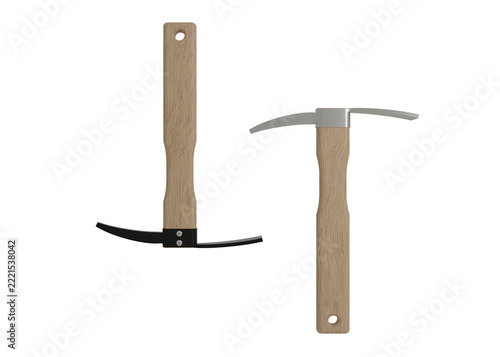 Heavy Duty Mattock Pickaxe Mockup