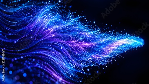 abstract blue background with stars