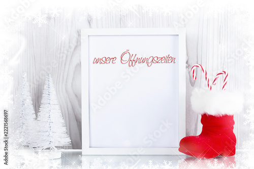 unsere Öffnungszeiten an Weihnachten