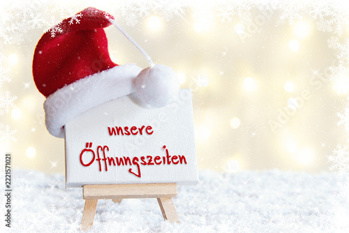 unsere Öffnungszeiten an Weihnachten