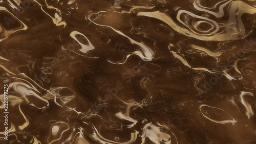 Abstract fluid patterns in golden brown hues creating mesmerizing visual effects