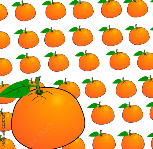 seamless pattern with oranges