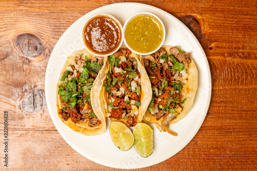 Tacos ranchero with salsa