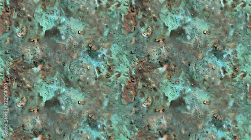 Seamless Oxidized Copper Patina Texture Abstract Corroded Bronze Surface Background