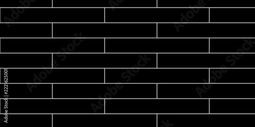Black brick background texture. brick pattern and black background wall brick.	