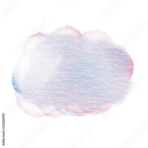 Pastel watercolor splash stain set, soft gradient watercolor blot clipart collection with paper texture isolated on white background