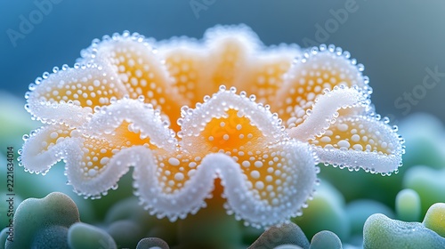 Macro Shot of Vibrant Coral.