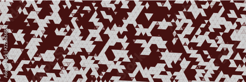 Abstract dark red and grey low poly triangular pattern background