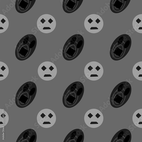 black and white seamless background. Halloween concept