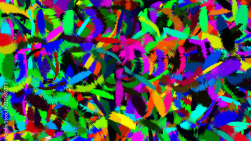 Abstract Multicolor Swirling Brush Stroke Background  