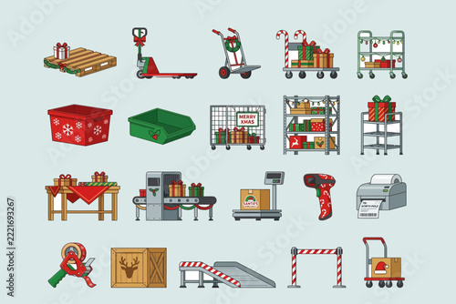 set of business icons