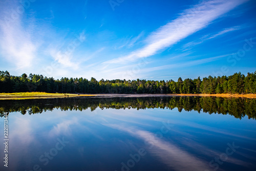 Rainbow Flowage - Wisconsin River on a calm morning in northern Wisconsin