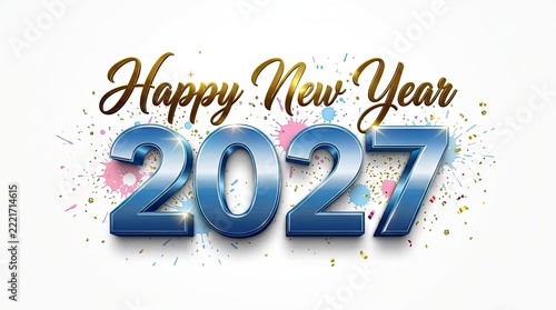 Celebrating the arrival of 2027 wishing you joy prosperity and a fantastic new year