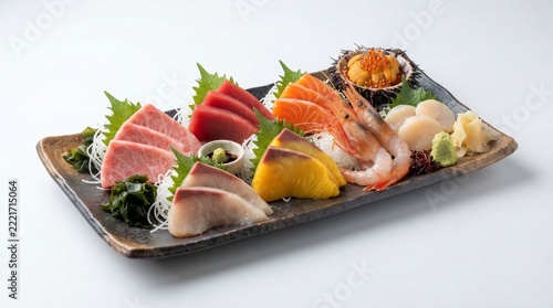 Fresh sashimi assortment