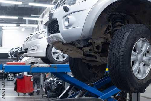 Car maintenance. Service station. Car repair.
