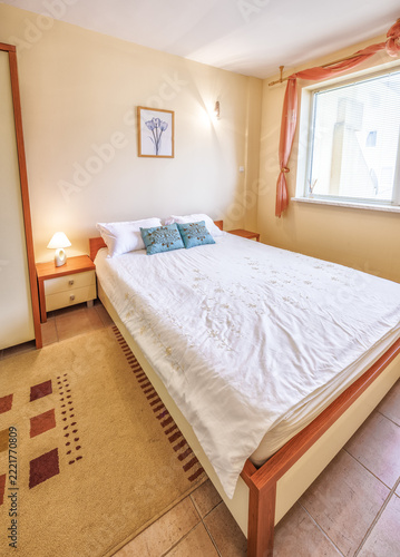 bedroom in hotel room