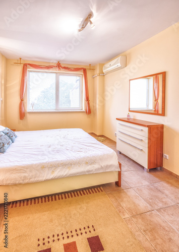interior of bedroom with bed