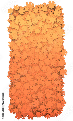 Bush in cartoon style. 3d rendering.