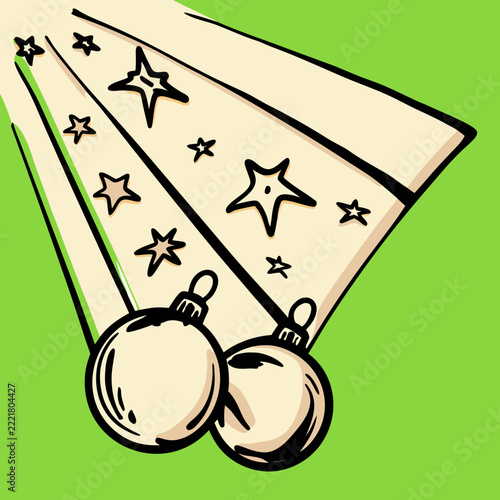 Merry Christmas, happy, gold, greetings, holiday, stars, black, ball, joy