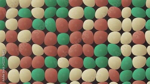 Abstract Organic Pebble Pattern in Earth Tones