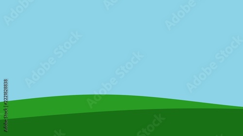 Minimalist Night Sky Moonrise Illustration
