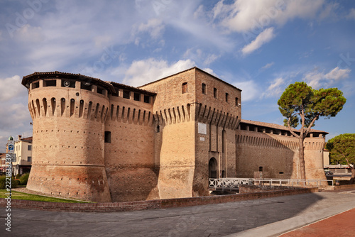 Forlimpopoli, Emilia-Romagna, Italy: The medieval castle in the main square of the old town