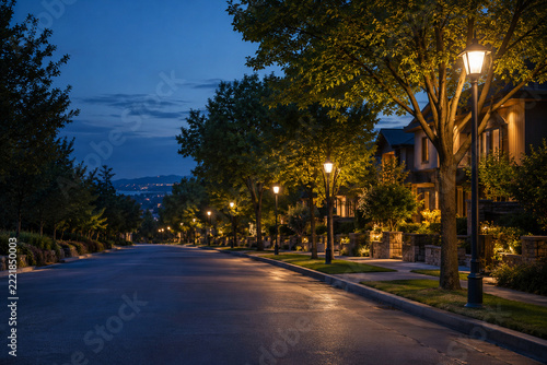 Smart Streetlights Follow a Quiet Boulevard