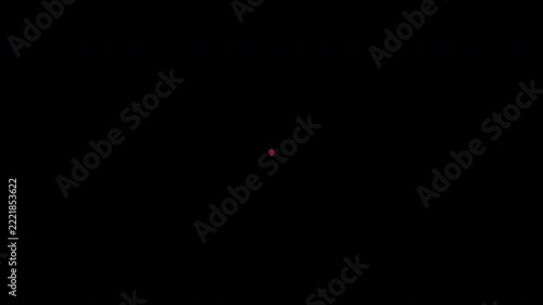 Circle Title Transition. A concentric circle with a copy area. Abstract color.