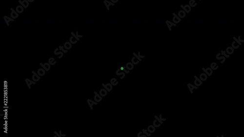 Circle Title Transition. A concentric circle with a copy area. Abstract color.