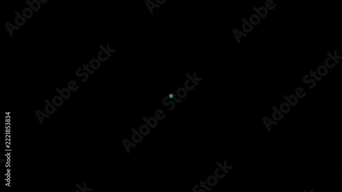 Circle Title Transition. A concentric circle with a copy area. Abstract color.