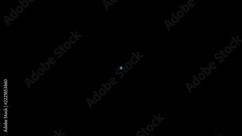 Circle Title Transition. A concentric circle with a copy area. Abstract color.