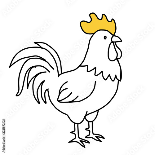 Rooster Chicken Art Illustration – Free Public Domain Image | Public ...
