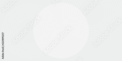 White geometric abstract background overlap layer on bright space with lines effect decoration. Modern graphic design element circles style concept for