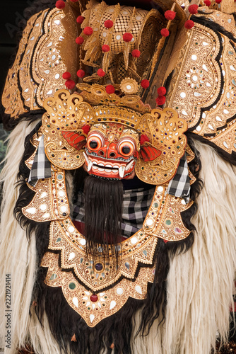 close-up photo of Barong dance