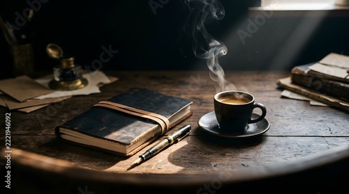 Chiaroscuro Artisan Leather & Espresso Workspace