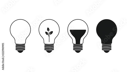 light bulb isolated on white
