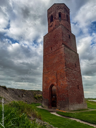 Plompetoren, tower in Burgh-Haamstede, The Netherlands
