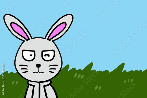 bunny rabbit cartoon illustration