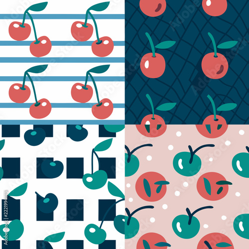 seamless pattern with funny cartoon animals