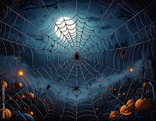 A Spider web pattern for halloween scary spiderweb