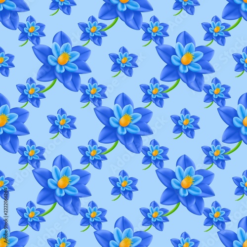 seamless background with flowers