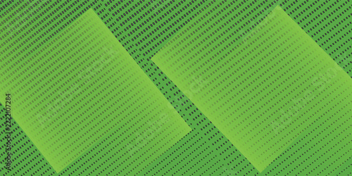 Abstract modern green background with diagonal stripes and dot halftone. vector illustration