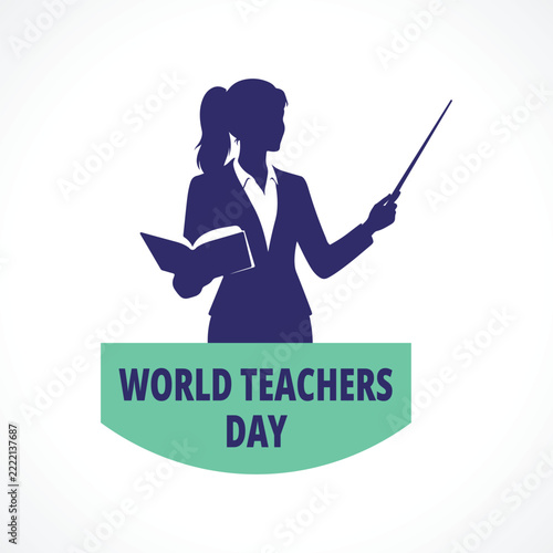 World Teachers Day Illustration design