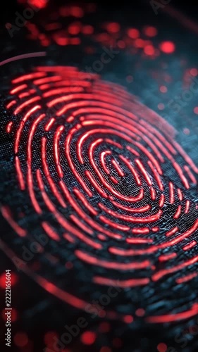 Red Fingerprint Sensor
