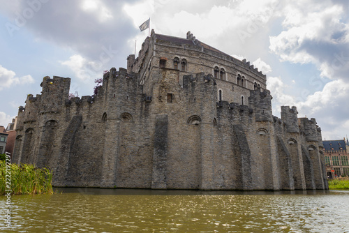 Gravensteen or the Castle of the Counts, located in the heart of the city of Ghent, Belgium