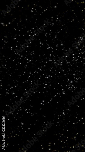 Snow Falling Seamless Loop Alpha Channel Vertical 3D Animation