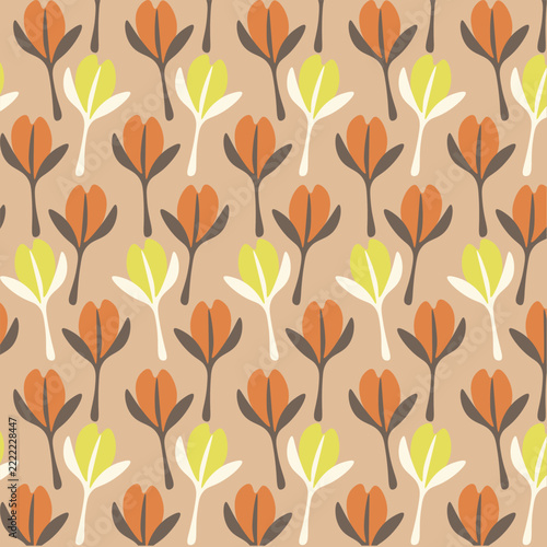 autumn leaves seamless pattern