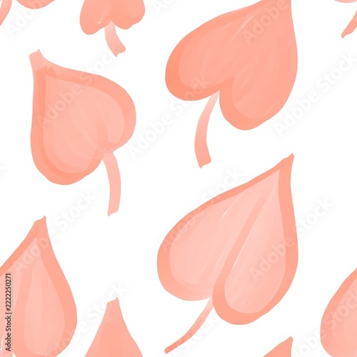seamless pattern with pink flowers
