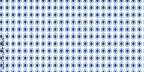 Seamless abstract blue line pattern with repeating geometric motifs on a white background, ideal for wallpaper, textile design, wrapping paper, and decorative backgrounds.