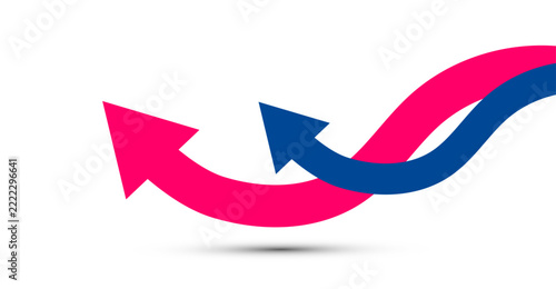 frecce, freccia, concetto, movimento, direzione,  crescita, incremento, recupero
